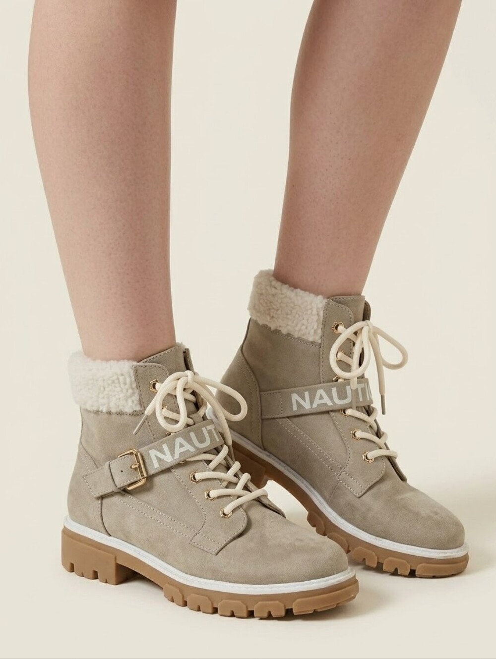 (Brand New / Never Worn) ​Nautica Shearling-Lined Winter Boots – Size 8